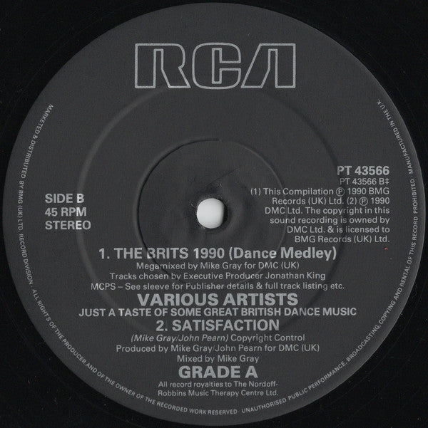 Various : The Brits 1990 Dance Medley (12", P/Mixed)
