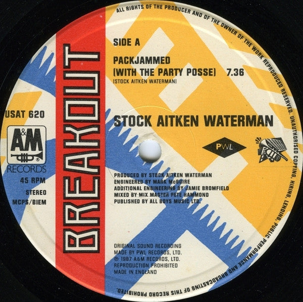 Stock, Aitken & Waterman : Packjammed (With The Party Posse) (12")
