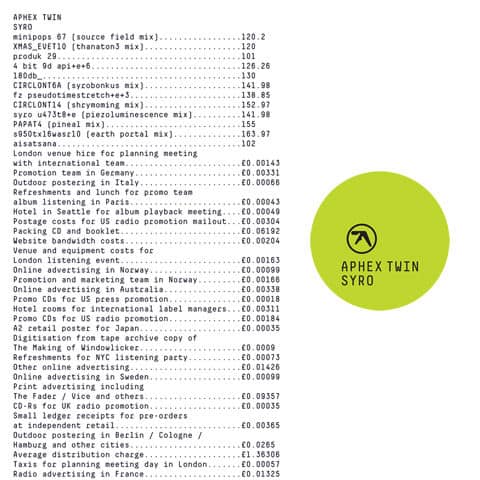 Aphex Twin - Syro - 12" 3XLP Vinyl, Cover