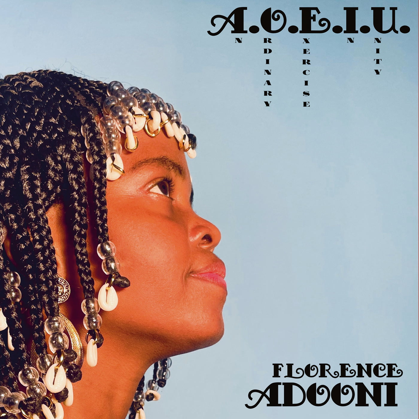Florence Adooni - A.O.E.I.U. (An Ordinary Exercise In Unity) - 12" Vinyl LP, Front Cover