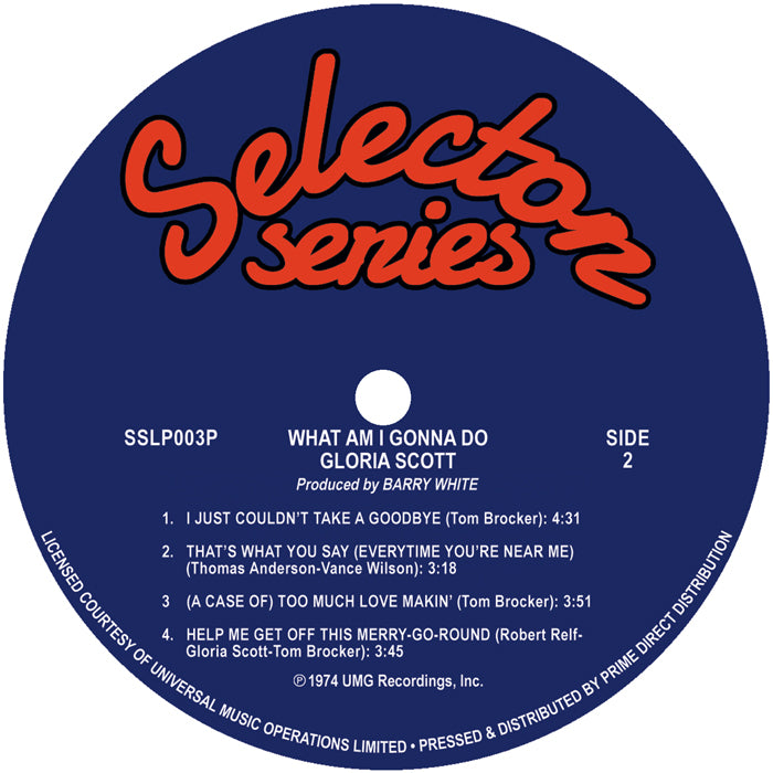 Gloria Scott - What Am I Gonna Do - Vinyl LP, Side 2