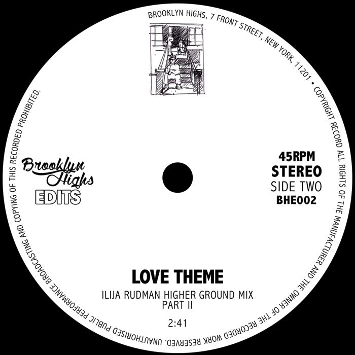ISAAC - Love Theme - Ilija Rudman - Higher Ground Mixes - 7 Inch Vinyl, Side Two