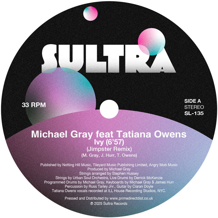 Michael Gray - Ivy (Jimpster Mix) / Only You - 12" Vinyl, Side A
