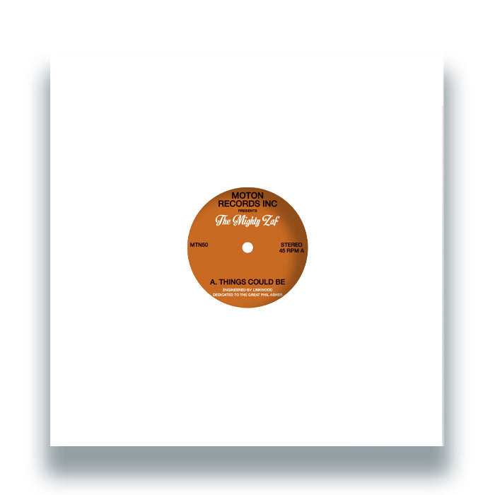 Moton Records Inc Presents - The Mighty Zaf - 12" Vinyl, Front Cover