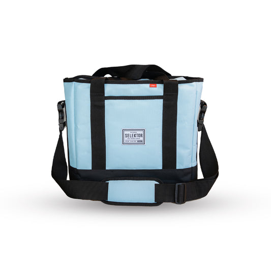 Selektor Messenger Bag - Light Blue & Black, Front Side