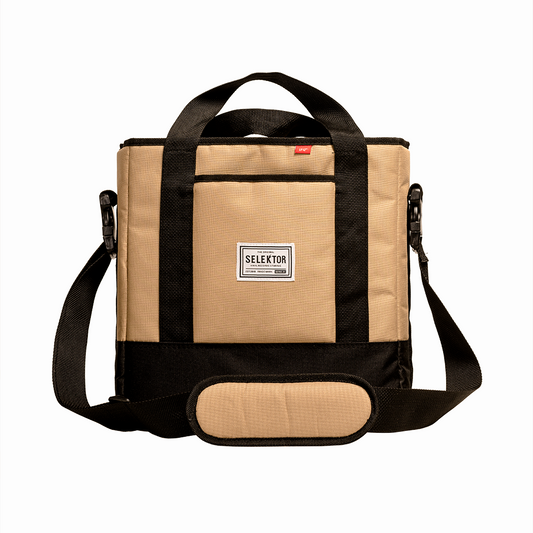 Selektor Messenger Bag, Khaki and Black, Front Side