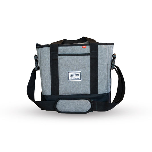 Selektor Messenger Bag, Melee Grey and Black, Front Side