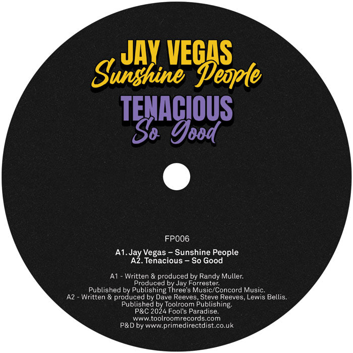 Various Artists - Fool’s Paradise Sampler Vol. 5 - 12" Vinyl - Side A