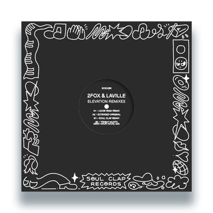 2fox & Laville - Elevation (Louie Vega, Soul Clap & Tommy Musto Remixes) [12" Vinyl EP, Black, Front Cover]