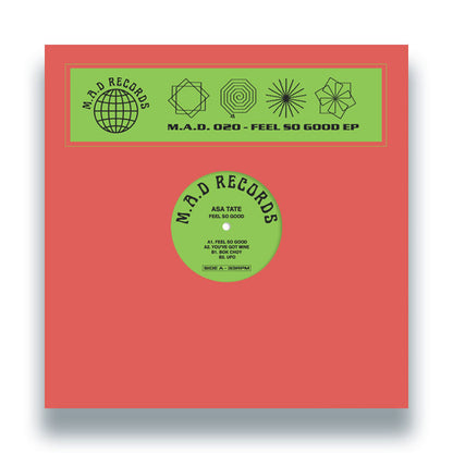 ASA TATE - Feel So Good EP [12 Inch Vinyl, M.A.D Records, Make A Dance, Front Cover]