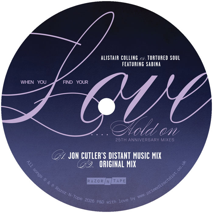 Alistair Colling vs. Tortured Soul feat. Sabina - When You Find Your Love…Hold On (25th Anniversary Mixes) [12 Inch Vinyl, Reissue, Razor-N-Tape Reserve, Side B]
