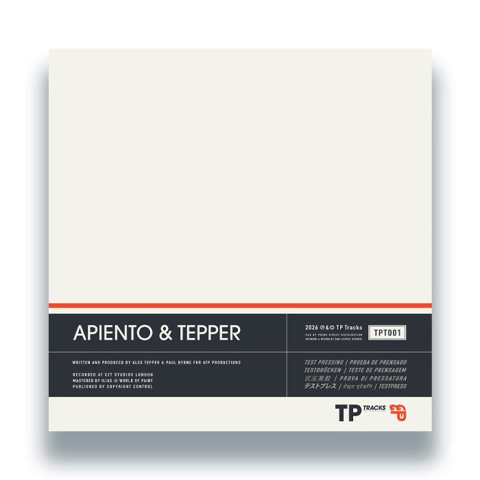 Apiento & Tepper - The Yellow Place / Le Tour [12 Inch Vinyl, Test Pressing Tracks, Back Cover]