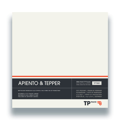 Apiento & Tepper - The Yellow Place / Le Tour [12 Inch Vinyl, Test Pressing Tracks, Back Cover]
