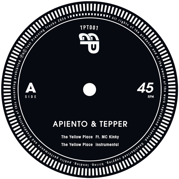 Apiento & Tepper - The Yellow Place / Le Tour [12 Inch Vinyl, Test Pressing Tracks, Side A]