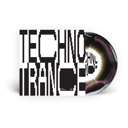 Armin Van Buuren / Adam Beyer / D-Shake - Techno Trance / No Mercy [12 Inch Vinyl, Tri-colour Black White & Pink Effect Vinyl, Armada Music / Drumcode, Front Cover]