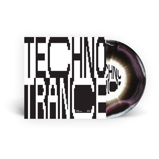 Armin Van Buuren / Adam Beyer / D-Shake - Techno Trance / No Mercy [12 Inch Vinyl, Tri-colour Black White & Pink Effect Vinyl, Armada Music / Drumcode, Front Cover]