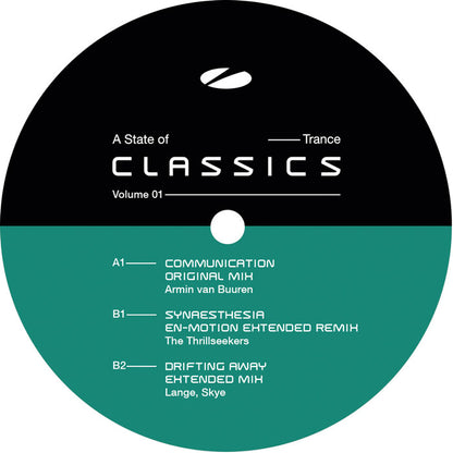 Armin van Buuren / The Thrillseekers / Lange / Skye - ASOT Classics Series, Vol. 1 [12 Inch Vinyl, Armada Music, A State Of Trance, Side A]