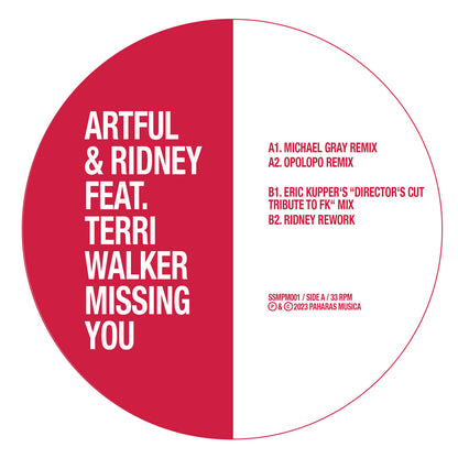 Artful & Ridney feat. Terri Walker – Missing You (Remixes) [12 Inch Vinyl, SoSure Music, Side A]