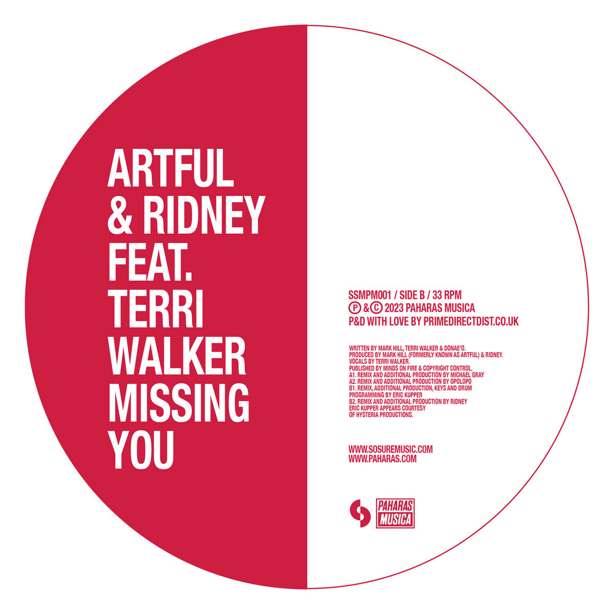 Artful & Ridney feat. Terri Walker – Missing You (Remixes) [12 Inch Vinyl, SoSure Music, Side B]