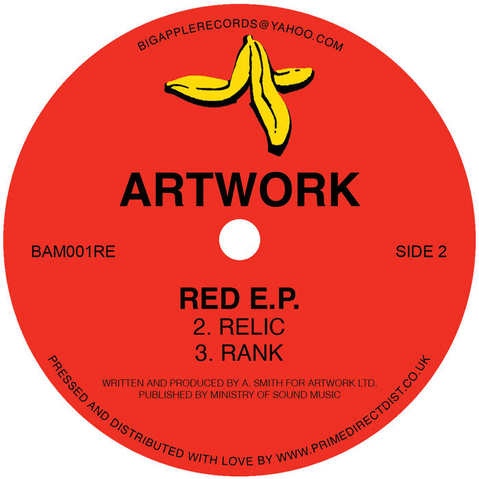 Artwork - Red EP [12" Red Vinyl, Big Apple Records, Side 2]