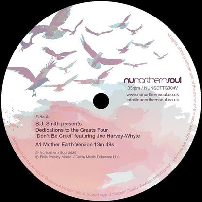 BJ Smith - Dedications to the Greats Four - 'Don't Be Cruel' feat. Joe Harvey-Whyte [12 Inch Vinyl, NuNorthern Soul, Side A]