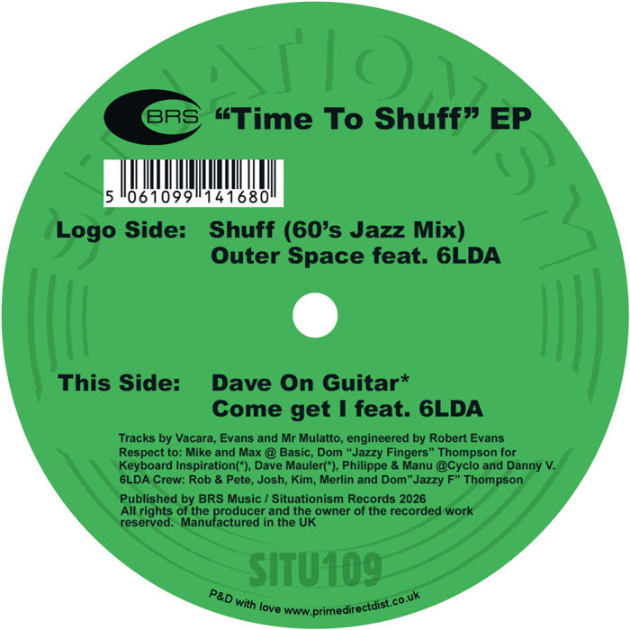 BRS - Time to Shuff EP [12 Inch Vinyl, Situationism Records, Side B]