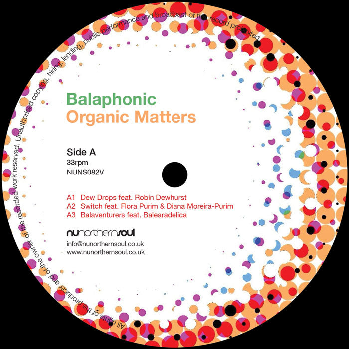 Balaphonic - Organic Matters [12 Inch Vinyl EP, NuNorthern Soul Records, Side A]
