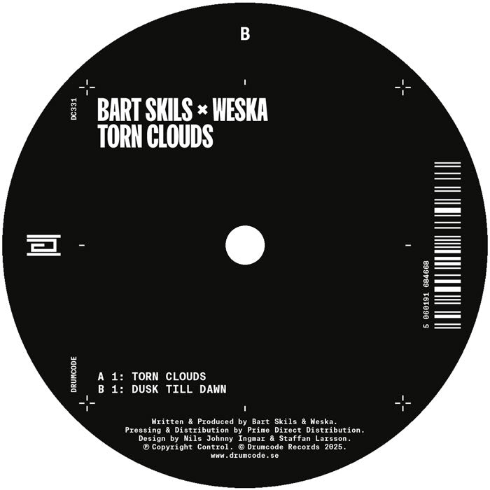 Bart Skils & Weska - Torn Clouds [12 Inch Vinyl, Drumcode, Side B]
