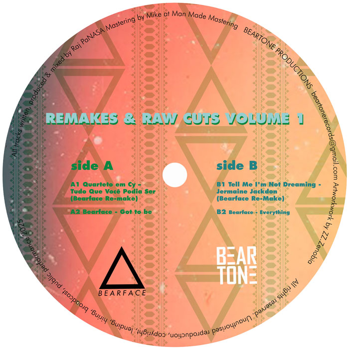 Bearface DJ - Remakes and Raw Cuts Vol 1 [12 Inch Vinyl, Beartone Records, Side B]