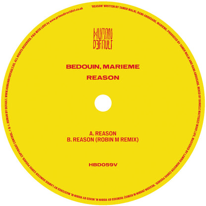 Bedouin feat. Marieme - Reason [12" Vinyl, Human By Default, Side A]