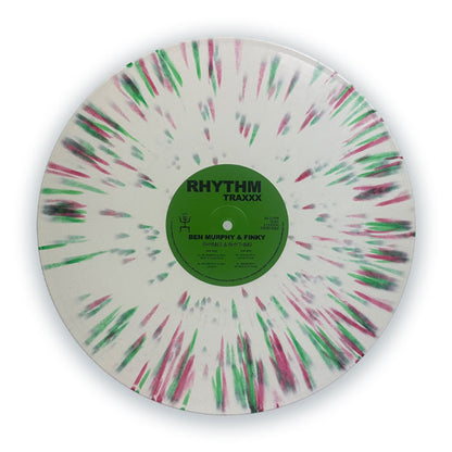 Ben Murphy & Finky - Rhymes & Rhythms - 12" White, Red and Green Splatter Vinyl, Back