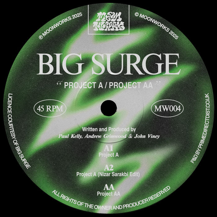 Big Surge - Project A / Project AA [12" Vinyl, Moonworks, Side A]