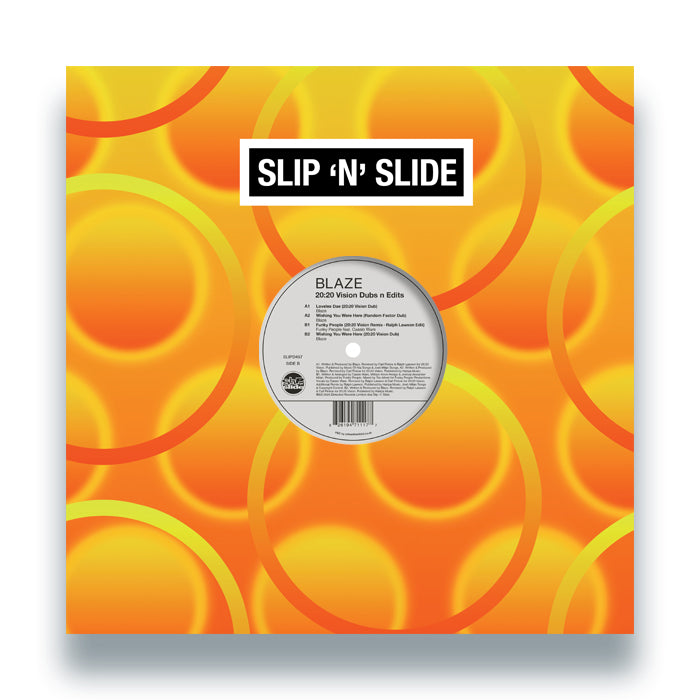 Blaze - 20:20 Vision Dubs n Edits [12 Inch Vinyl, Slip 'n' Slide Records, Front Cover]