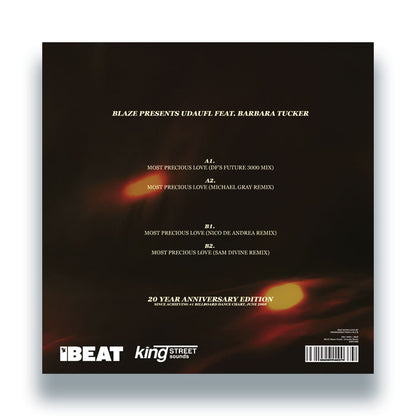 Blaze presents UDAUFL feat. Barbara Tucker - Most Precious Love (20th Anniversary Special Edition) [12 Inch Vinyl, King Street Sounds, Back Cover Picture Sleeve]