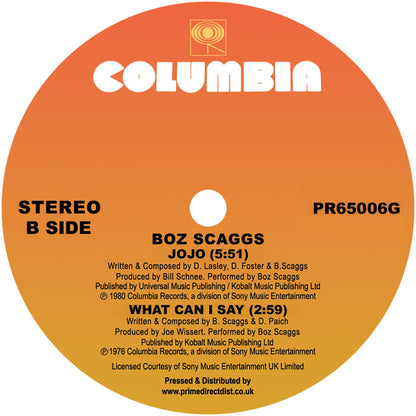 Boz Scaggs - Lowdown / JoJo / What Can I Say - 12" Green Vinyl, Side B