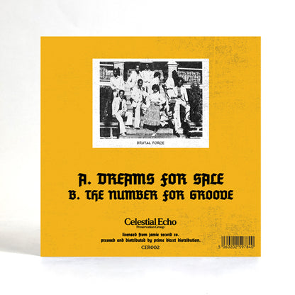 Brutal Force - Dreams For Sale [7 Inch Vinyl, Celestial Echo, Back Cover]