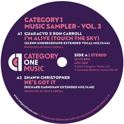Category 1 Music Sampler - Vol. 3 [12 Inch Vinyl, Side A]