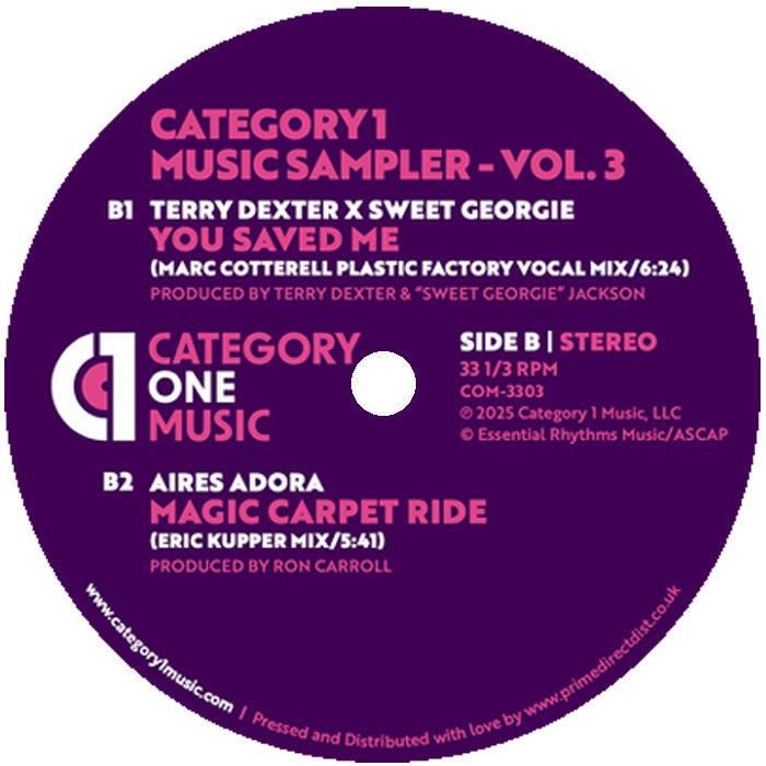 Category 1 Music Sampler - Vol. 3 [12 Inch Vinyl, Side B]