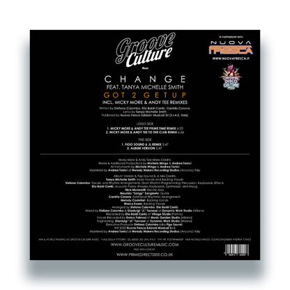 Change feat. Tanya Michelle Smith - Got 2 Get Up (Incl. Micky More & Andy Tee Remixes) [12" Vinyl, Groove Culture, Back Cover]