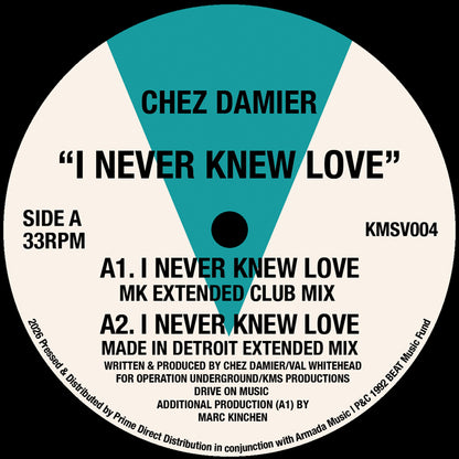 Chez Damier - I Never Knew Love [12 Inch Vinyl, Reissue, KMS Records, Side A]