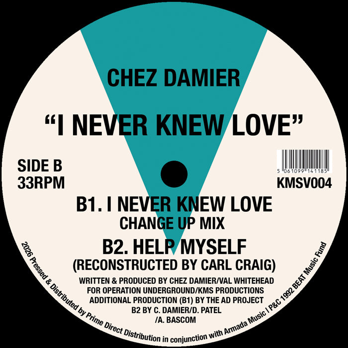 Chez Damier - I Never Knew Love [12 Inch Vinyl, Reissue, KMS Records, Side B]