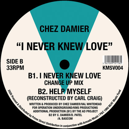 Chez Damier - I Never Knew Love [12 Inch Vinyl, Reissue, KMS Records, Side B]