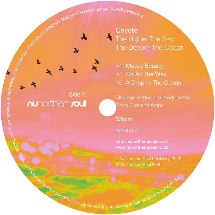 Coyote - The Higher The Sky, The Deeper The Ocean [12 Inch Vinyl EP, NuNorthern Soul Records, Side A]