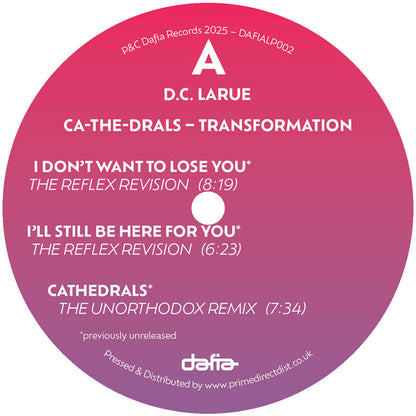 D.C. LaRue - Ca-The-Drals - Transformation [12 Inch Vinyl Mini LP, Dafia Records, Side A]