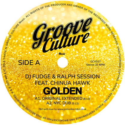 DJ Fudge, Ralph Session Feat. Chinua Hawk - Golden (Incl. Micky More & Andy Tee Remix) - 12" Vinyl, Side A