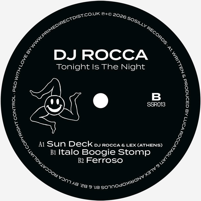 DJ Rocca - Tonight Is The Night [12 Inch Vinyl, Sosilly Records, Side B]