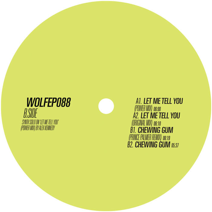 DJ Soch - Let Me Tell You EP [12 Inch Vinyl, WOLF Music, Side B]