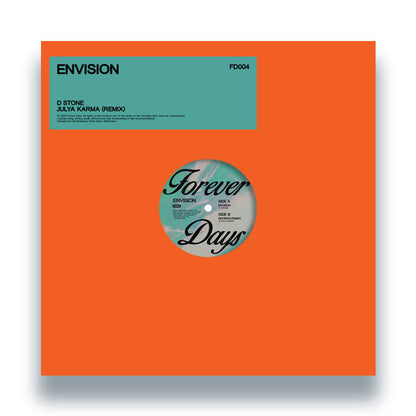 D Stone - Envision + Julya Karma Remix [12 Inch Vinyl, Forever Days, Front Cover]