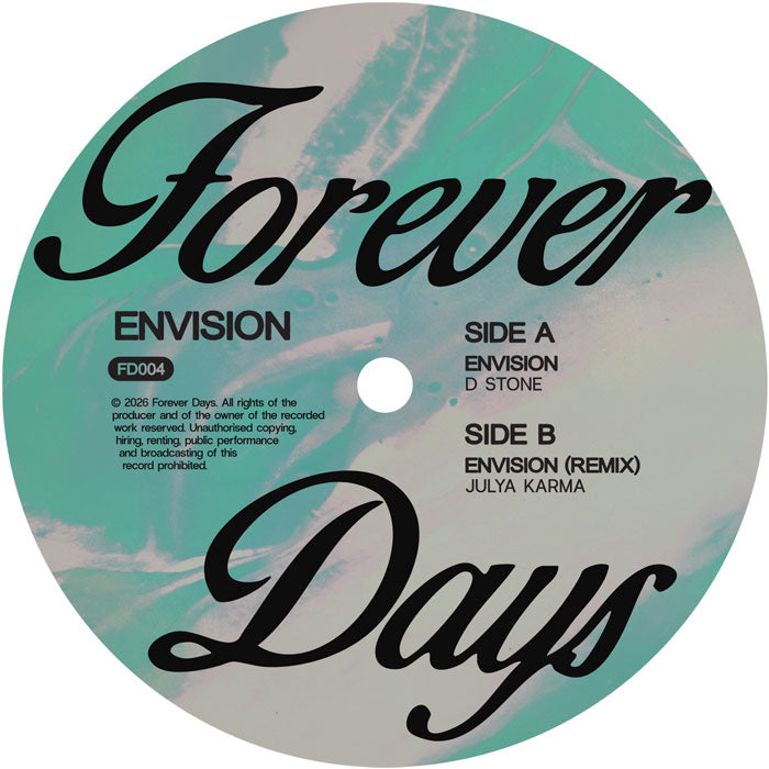 D Stone - Envision + Julya Karma Remix [12 Inch Vinyl, Forever Days, Side A]