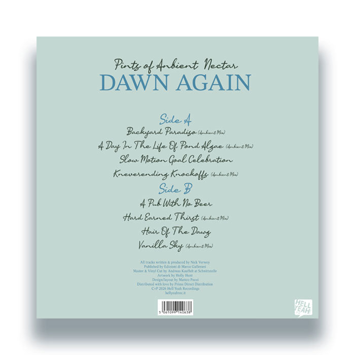 Dawn Again - Pints Of Ambient Nectar [12 Inch Vinyl LP, Hell Yeah Recordings, Back Cover]